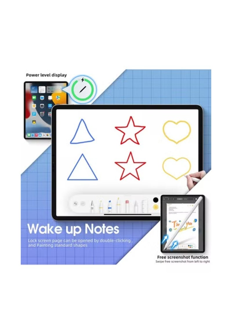 أكاليكس Stylus Pen for iPad Pencil 2nd Generation 【Wireless Charging/Palm Rejection/Tilt Sensitive for Apple iPad Pro 1/2/3/4/5th 11/12.9inch,iPad Air 4/5th,iPad Mini 6th Active Pen - Image 4