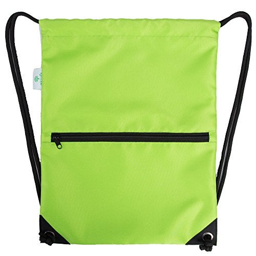 HOLYLUCK Drawstring Backpack Bag Sport Gym Sackpack (green) - Image 2