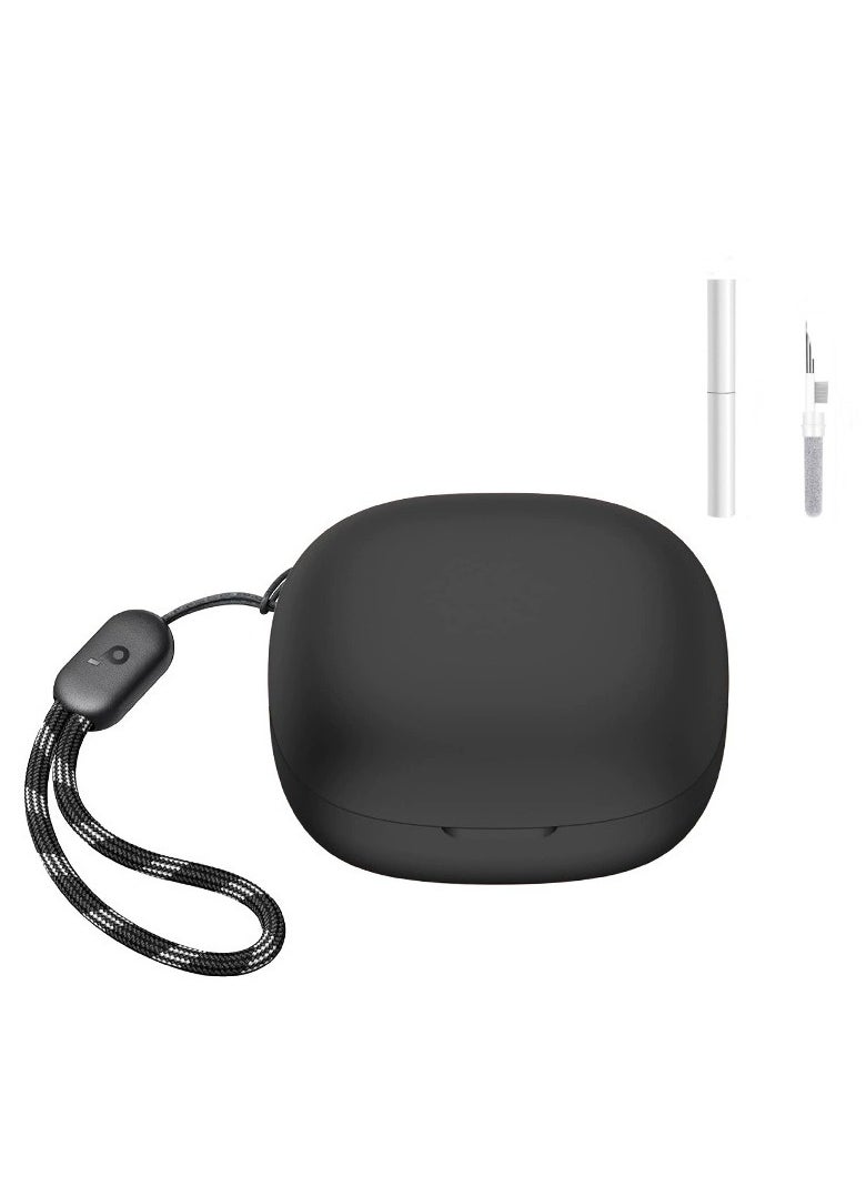 Generic Case for Soundcore P20i/Anker R50i Case Cover with Cleaner Kit, Protective Skin Compitable with Anker P20i/Anker R50i Wireless Earbuds (black) 