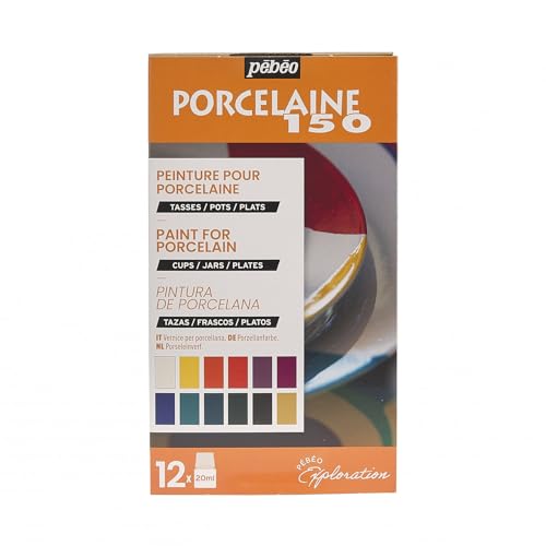 Pebeo Porcelaine 150, Exploration Set - 12 x 20 ml Bottles - Image 1