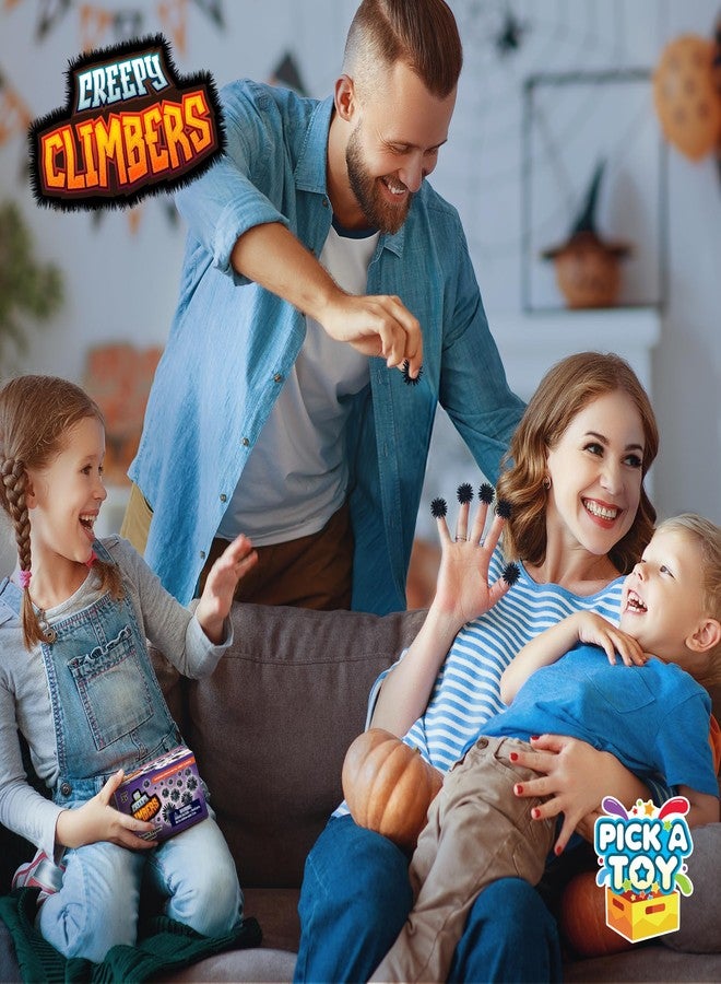 بيك ايه توي اختر لعبة، ألعاب زحف على الحائط لاصقة للأطفال قابلة للغسل وإعادة الاستخدام، كرات جدارية وسقفية زاحفة مخيفة، هدايا حفلات أعياد الميلاد على شكل عنكبوت زاحف، حقيبة هدايا وحشو هالوين - Image 5