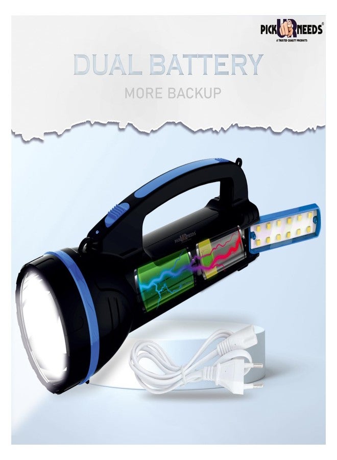 Pick Ur Needs Rechargeable 2 in 1 Long Range Search Torch Light with Table LED Desk Lantern Lamp - Image 2