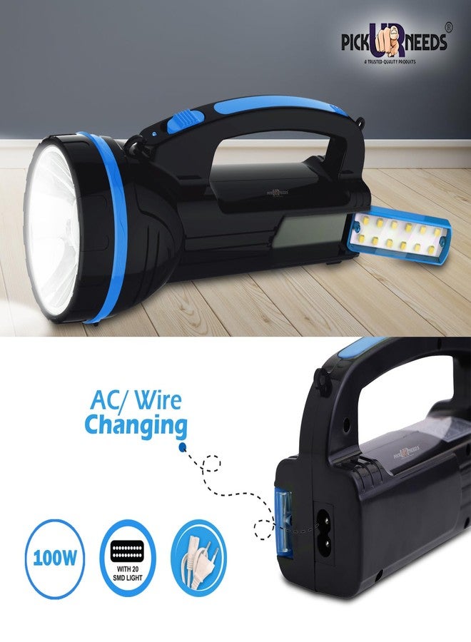 Pick Ur Needs Rechargeable 2 in 1 Long Range Search Torch Light with Table LED Desk Lantern Lamp - Image 3