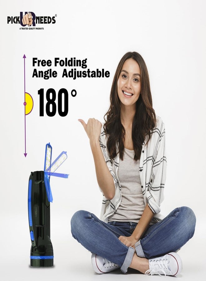 Pick Ur Needs Rechargeable 2 in 1 Long Range Search Torch Light with Table LED Desk Lantern Lamp - Image 4