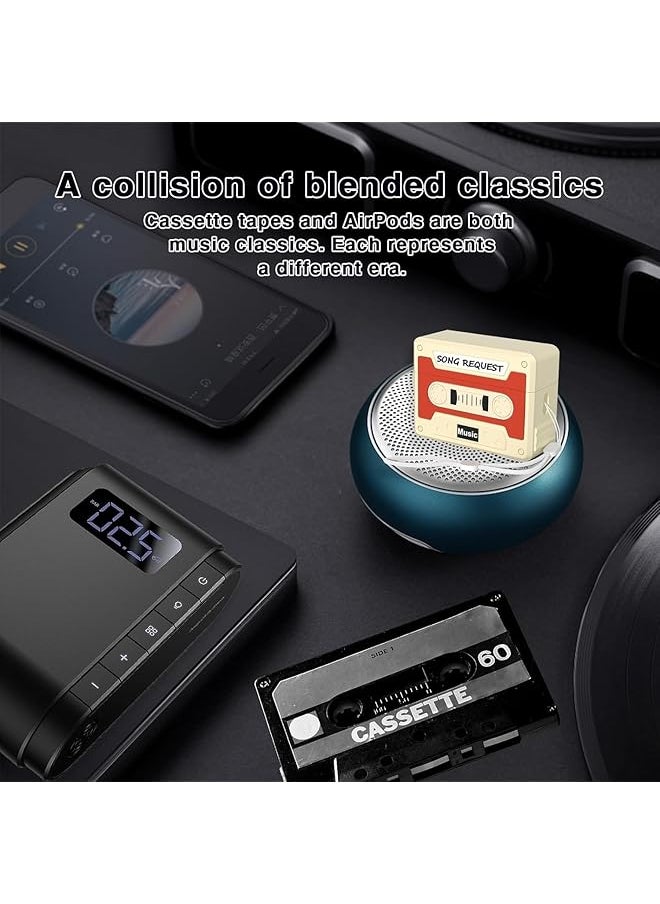 Gerrit Compatible With Airpods 3Nd Generation Case Cassette Tape Recorder Design For Airpods Pro 3 Silicone Case Cover Lanyard Included