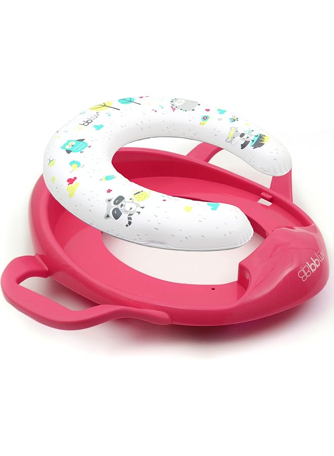 بيبي لاف مقعد المرحاض بوتي للتدريب على استخدام الحمام، وردي، عبوة من 0 قطعة - Image 1