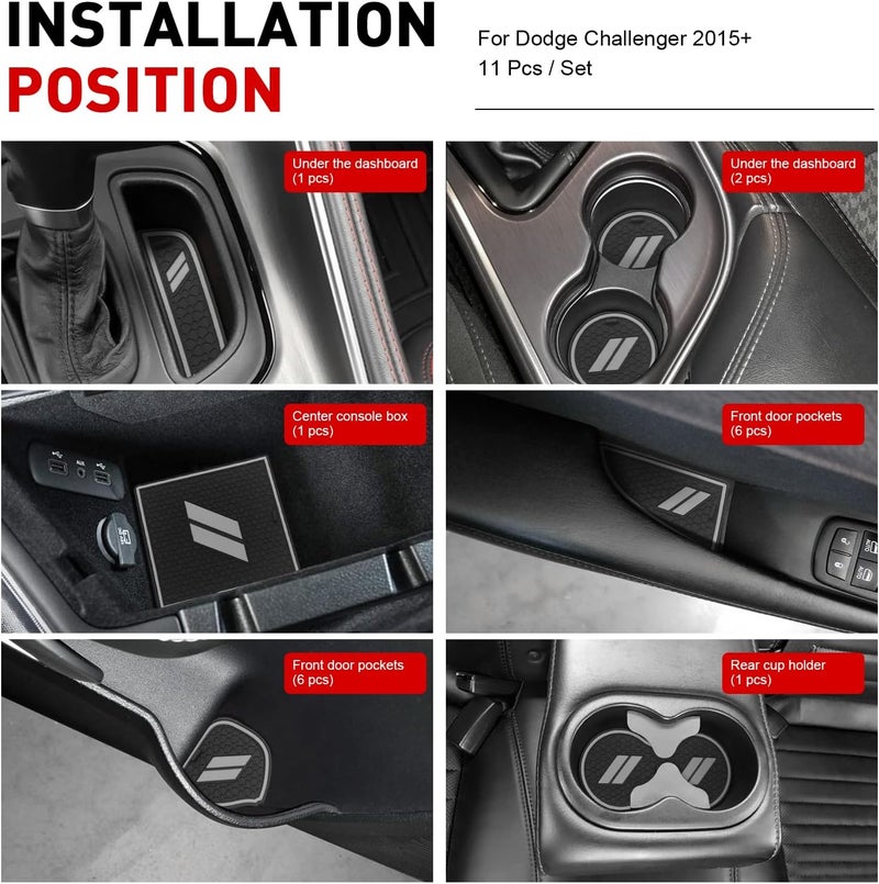 REMOCH Custom Cup Holder Insert for Dodge Challenger - Image 3