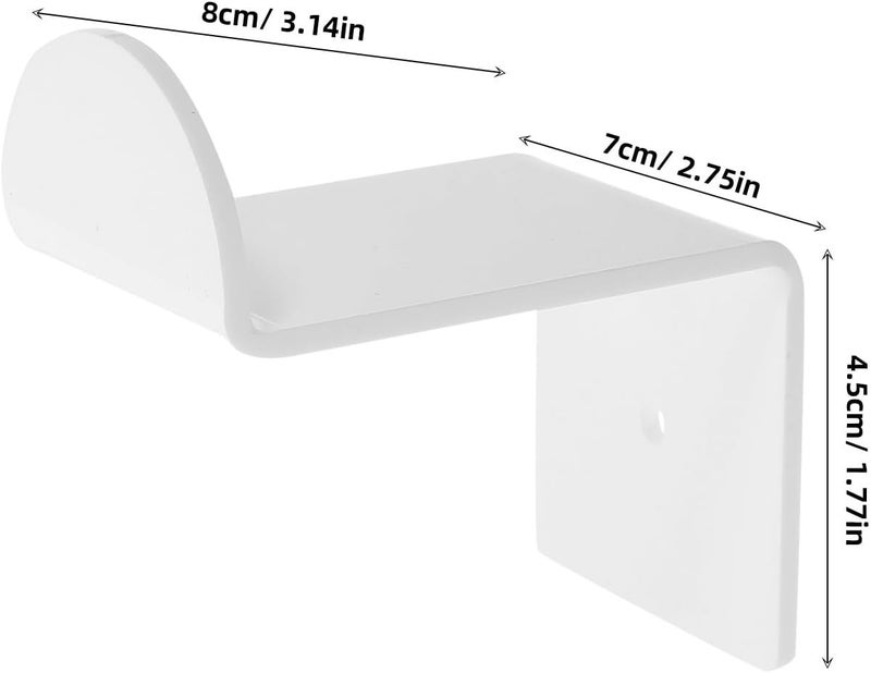 HOOTNEE مجموعة حامل قبعات البيسبول المثبت على الحائط وحامل قبعات رعاة البقر، سيراميك أبيض، نمط غربي، منظم للاستخدام المنزلي والمكتبي - Image 2