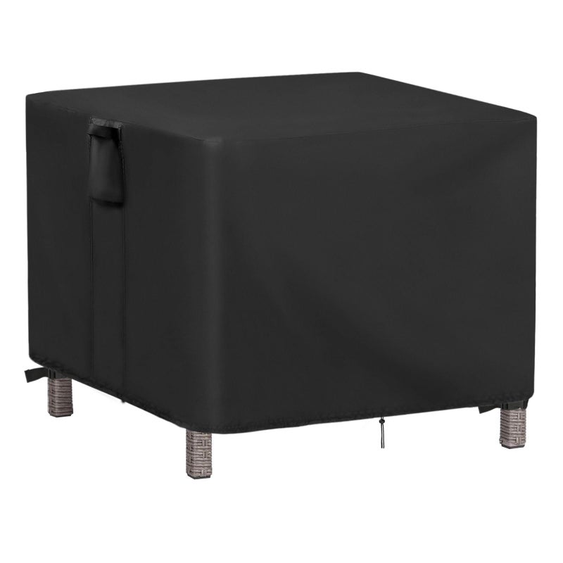 Jungda Small Outdoor Side Table Cover 17 Inch Patio End Table Cover for Outside Waterproof Patio Small Furniture Cover - 17 x 13 X 16 Inch - Image 3