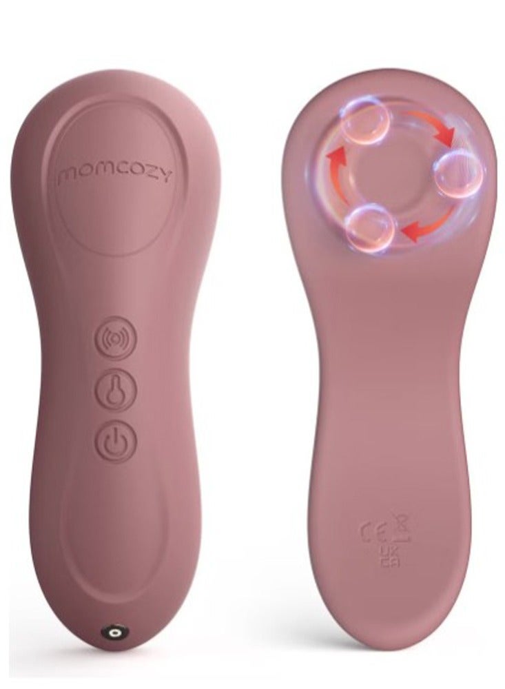 Momcozy Momcozy Kneading Lactation Massager with Heat, 3-in-1 Real-Like Massage for Relieve Clogged Ducts, Breast Massager Warming for Breastfeeding, Improve Milk Flow, Dusty Rose - Image 1