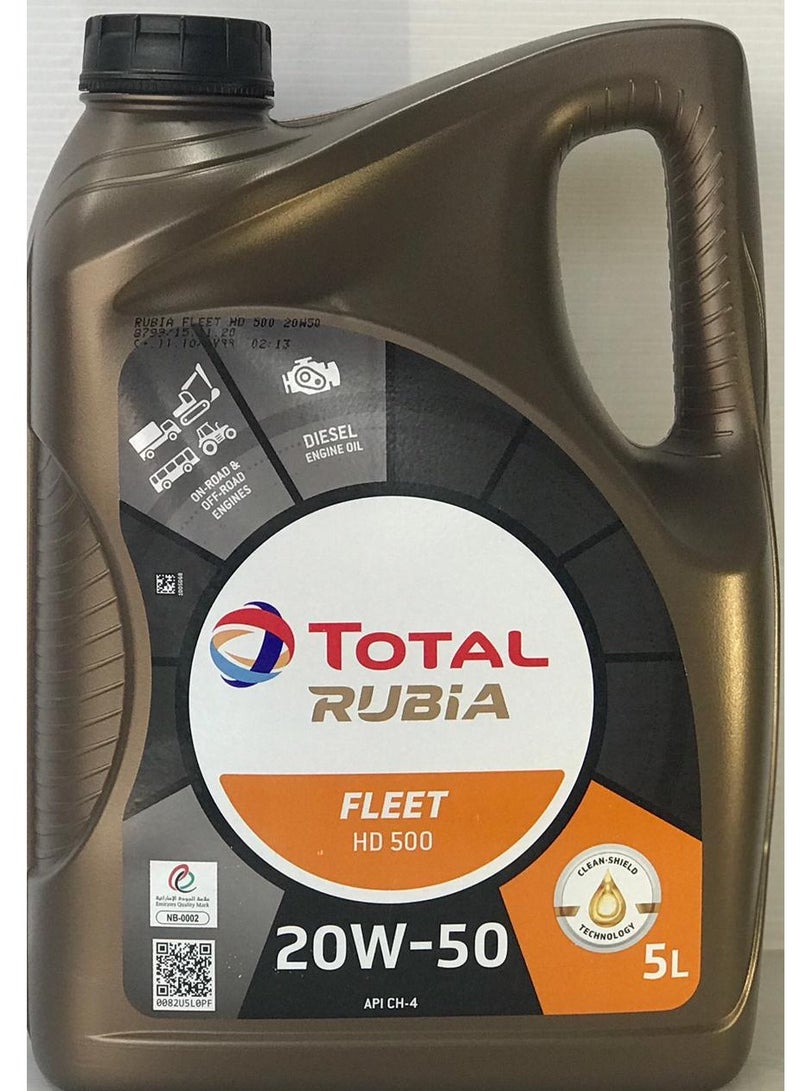 TOTAL 20W50 Rubia Diesel Engine Oil 5Ltr - Image 1