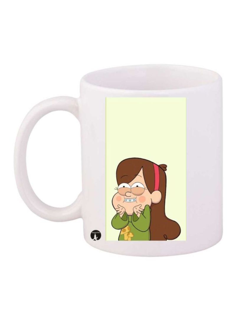 RKN Gravity Falls Printed Mug White/Brown/Green Standard Size