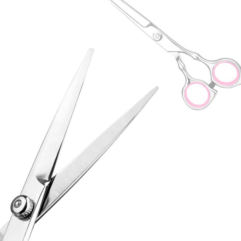 Himart Professional Home Hair Cutting Kit - Quality Home Haircutting Scissors Barber/Salon/Home Thinning Shears Kit with Comb and Case for Men and Women (Pink) - Image 4
