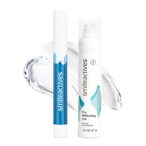 Smileactives Teeth Whitening Kit Complete At Home Teeth Whitening Treatment Travel Size Tooth Whitening Stain Remover for White Teeth Contains ClinicalGrade Hydrogen Peroxide 60 Day Kit - Image 1