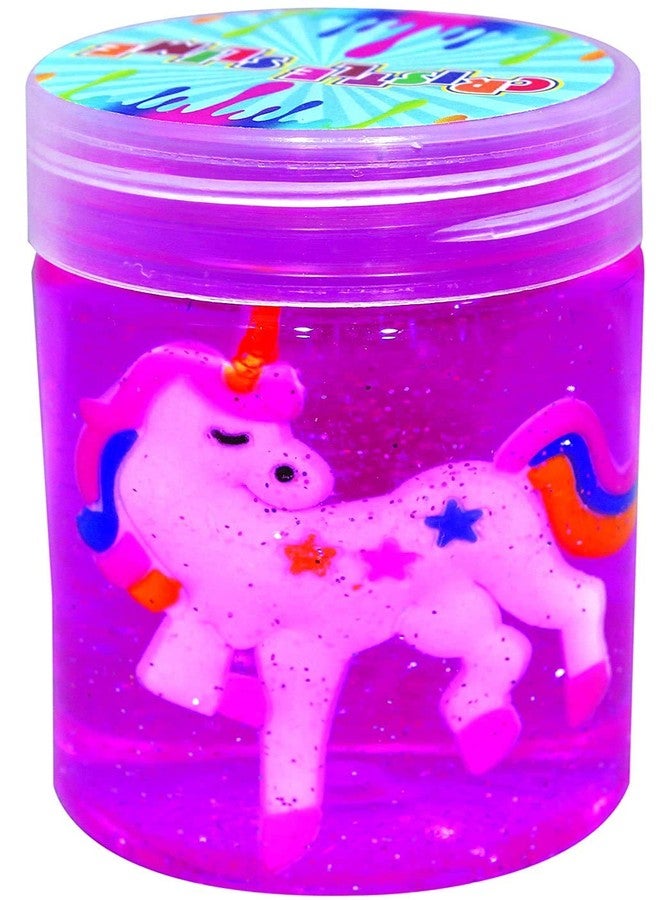 Atipriya Pack of 6 Unicorn Crystal Clay Slime Toy for Kids and Adults, Soft and Non-Sticky, Assorted Colours - Image 3