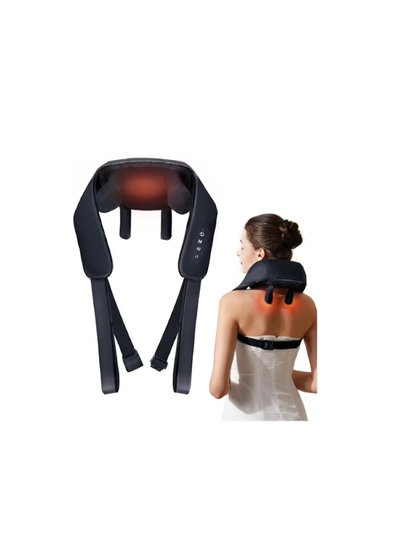 Relax Smart Neck Massager with Heat, Cordless Deep Tissue 4D Expert Kneading Massager, Shiatsu Neck and Shoulder Massage Pillow for Neck, Traps, Back and Leg Pain Relief, Gifts for Men Women Mom Dad - Image 1