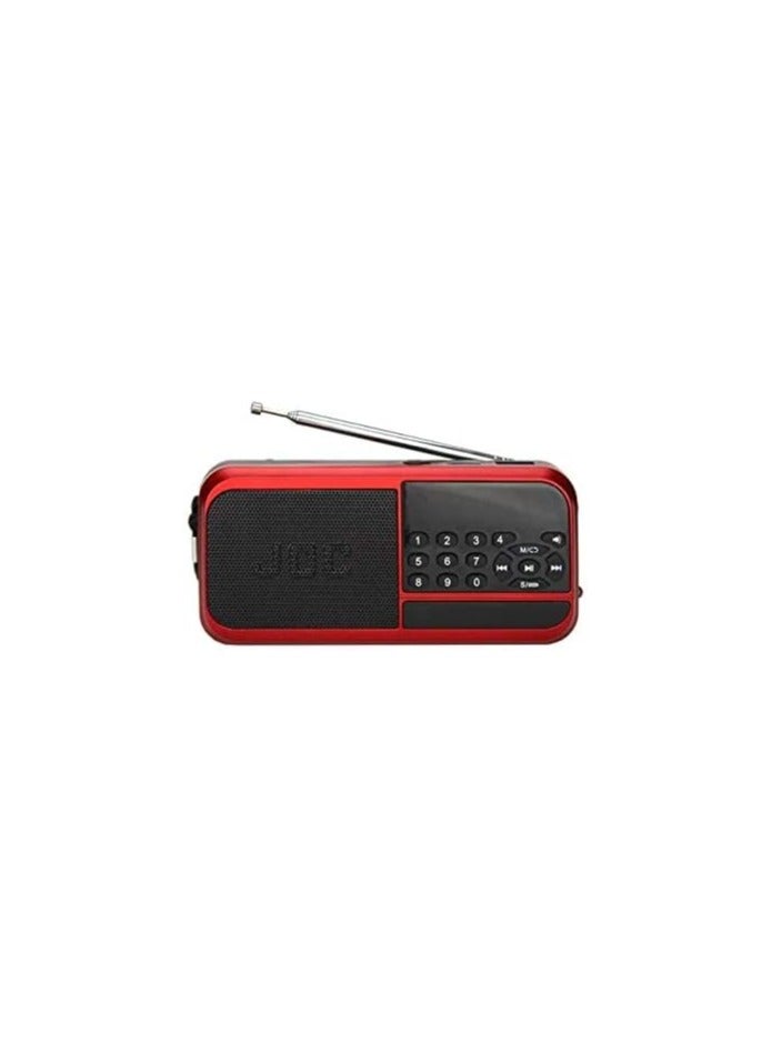 Joc Portable Digital Radio with Battery – Red Color - Image 1