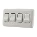 American Technology Components Quad SPST OnOff Switch with Bezel 12Volt for RV Trailer Camper White - Image 2