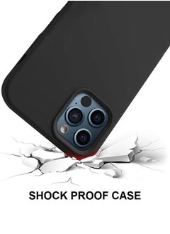 Theodor Protective Slim Fit Case Liquid Silicone Cover with Full Body Protection Anti-Scratch Shockproof Case For iPhone 12 Pro Black  - FORZA484 Mode special copy  - Image 3