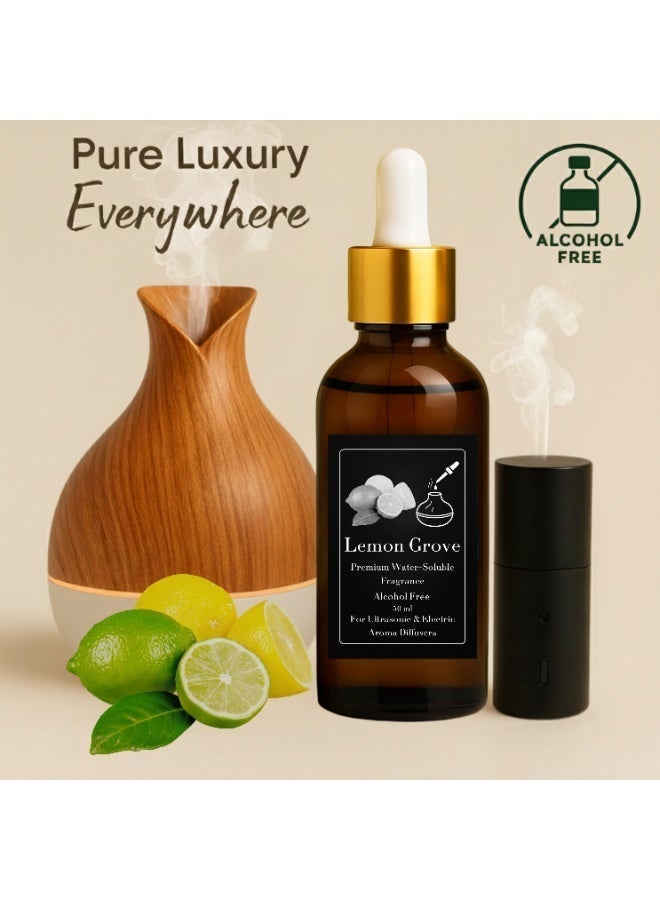 عطر الليمون مركز - ريفيل 50 مل للفواحات الكهربائية البخارية- Ultrasonic - خالٍ من الكحول - امن صحيا - مع ثبات طويل - Image 1
