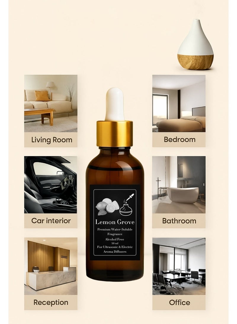 عطر الليمون مركز - ريفيل 50 مل للفواحات الكهربائية البخارية- Ultrasonic - خالٍ من الكحول - امن صحيا - مع ثبات طويل - Image 3