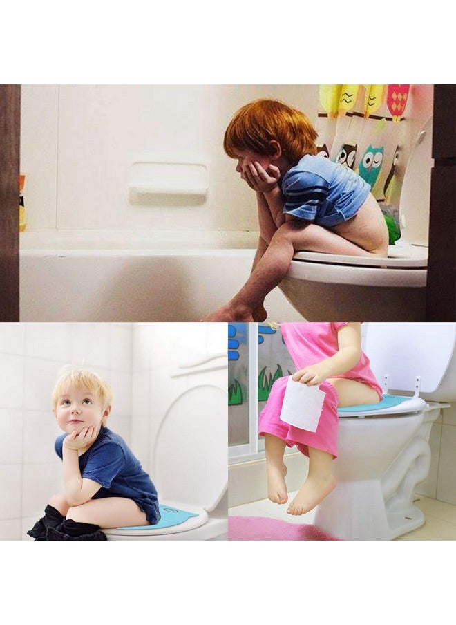 INOVERA (LABEL) INOVERA (LABEL) Plastic Inovera Portable Baby Toilet Seat Foldable Western Kids Potty Trainer Cover For 0.5 To 5 Years Child Toddler Boys Girls Travel (Blue)  - Image 5