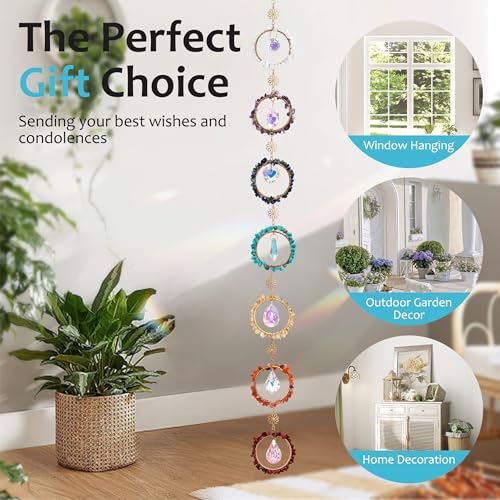 WASTROYAL 7 Chakra Sun Catcher Kit for Adults DIY Crystal Ornaments Prism Hanging Decorative Suncatcher with Crystals Sun Catchers Making Supplies Kit Art and Crafts Decor for Home Gifts - Image 4