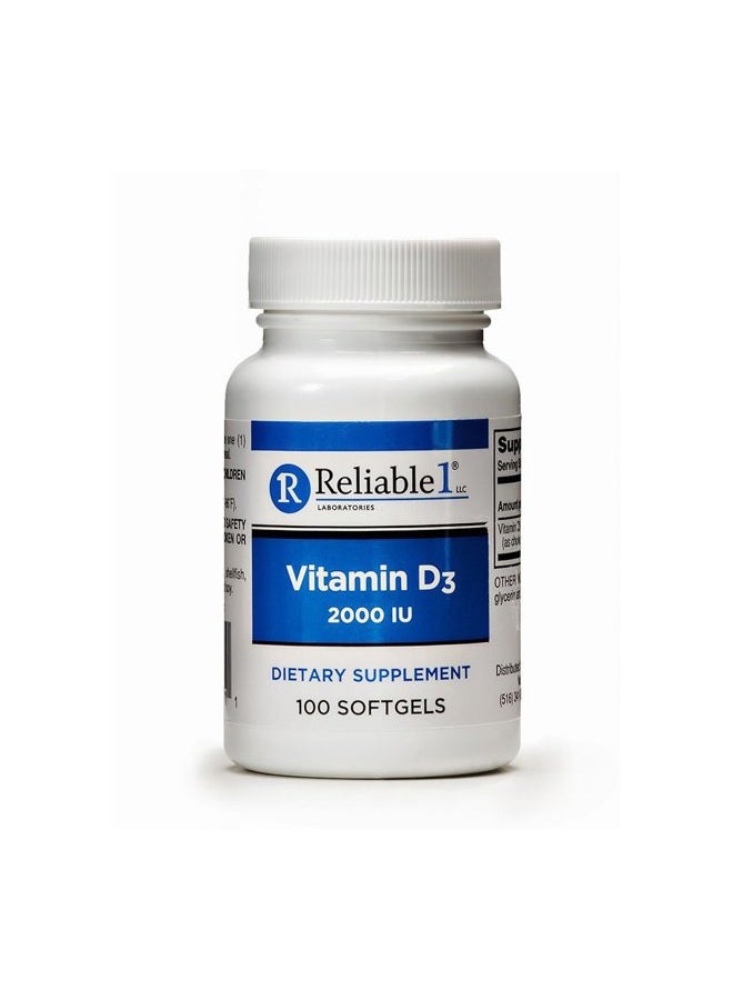 Reliable 1 Laboratories Vitamin D3 2000 Iu Softgels, 100 Count - Image 1