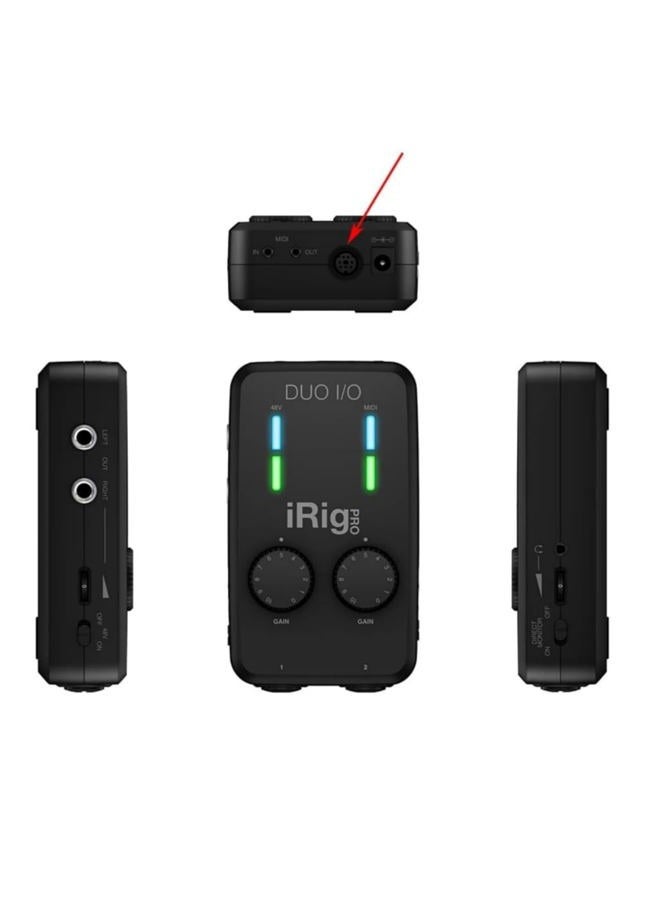 Teykst USB-C to Mini-Din MIDI 7 Pin Male Cable, Compatible with IK Multimedia iRig Series HD, HD-A, Keys I/O 25, I/O49, MIDI 2, Pro, Pro Duo, Pro Duo I/O, Pro I/O, Stream,Black (Length: 1m/3.3ft) - Image 4