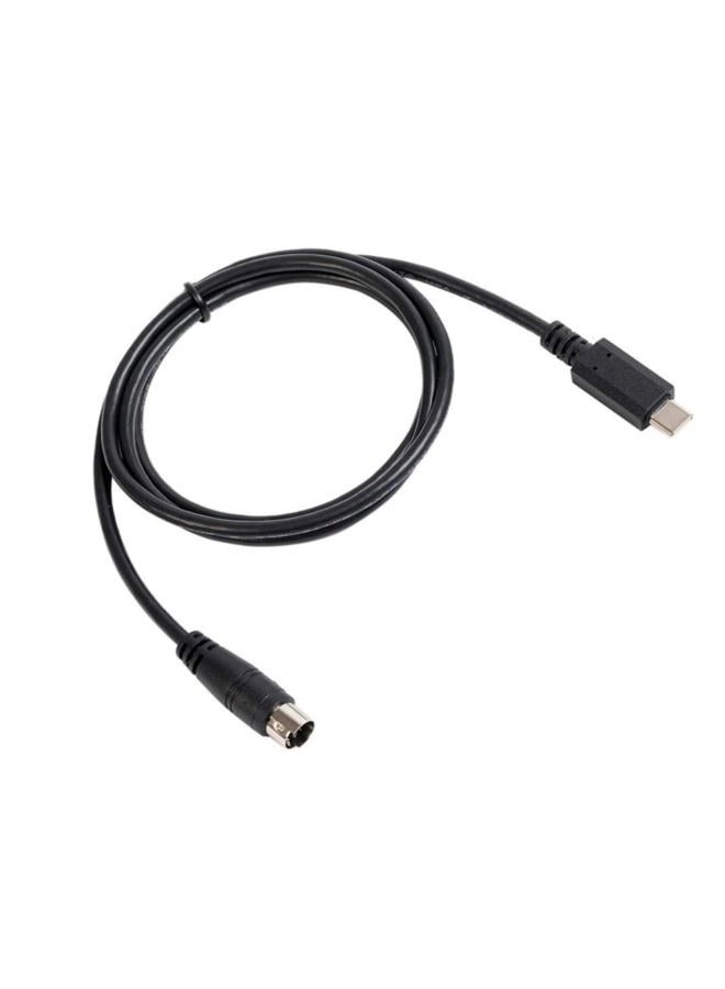 Teykst USB-C to Mini-Din MIDI 7 Pin Male Cable, Compatible with IK Multimedia iRig Series HD, HD-A, Keys I/O 25, I/O49, MIDI 2, Pro, Pro Duo, Pro Duo I/O, Pro I/O, Stream,Black (Length: 1m/3.3ft) - Image 5