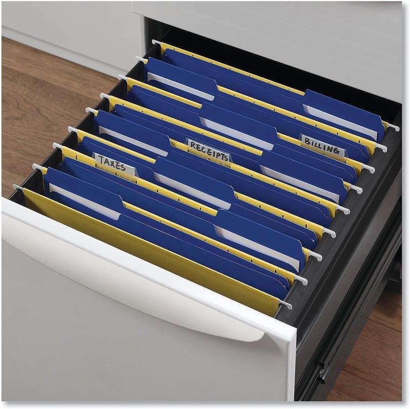 Universal One Universal 16161 Colored File Folders, 1/3 Cut Assorted, Two-Ply Top Tab, Letter, Blue (Box of 100) - Image 3
