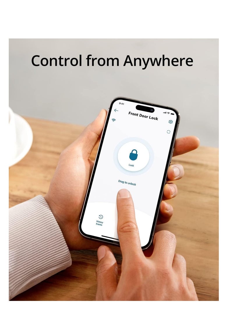 ROBUSTLINE - Robustline OUTDOOR Electronic Smart Door Lock with 5 Functions- Fingerprint, Passcode, Mobile App, Smart IC Card, Metal Key (2 YEARS WARRANTY) (RBSL1030S) - Image 1