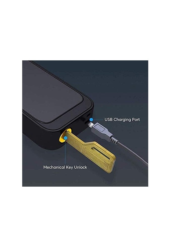 ROBUSTLINE - Robustline OUTDOOR Electronic Smart Door Lock with 5 Functions- Fingerprint, Passcode, Mobile App, Smart IC Card, Metal Key (2 YEARS WARRANTY) (RBSL1030S) - Image 1