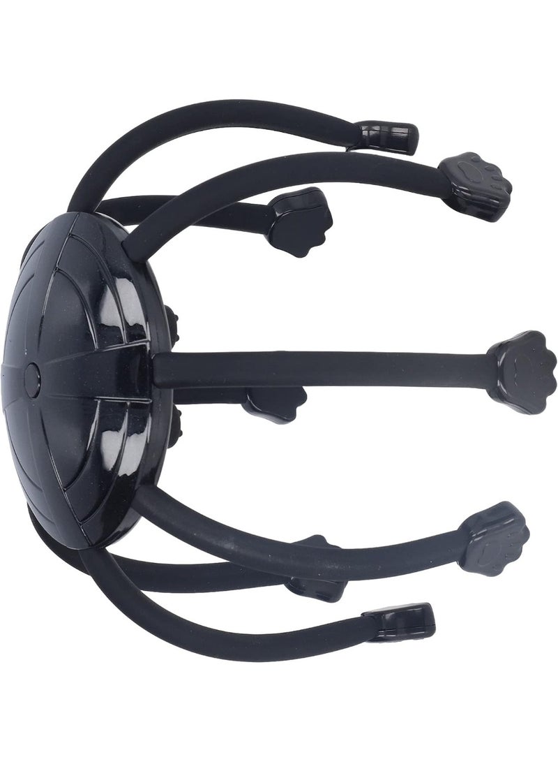 جهاز مساج الرأس الذكي متعدد الأذرع – شحن USB، لتخفيف الصداع والتوتر وتحفيز الدورة الدموية في فروة الرأس. - Image 3