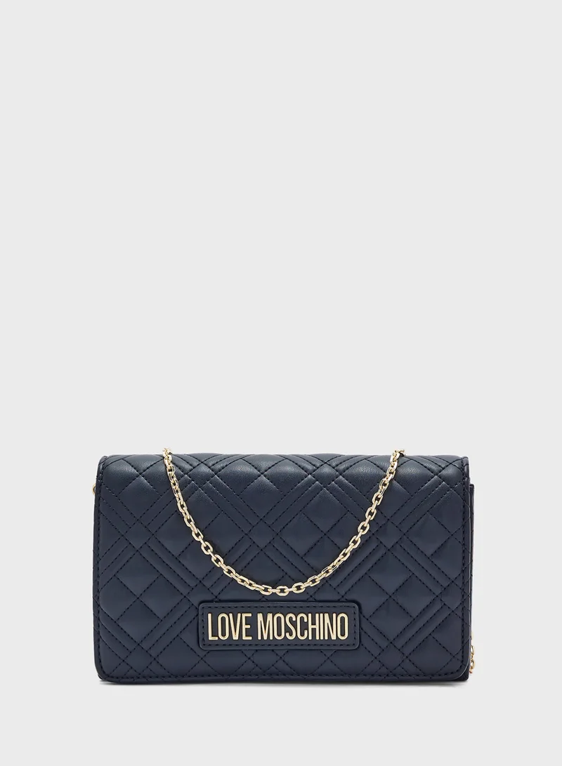 لوف موسكينو BLACK QUILTED PU BLACK QUILTED PU