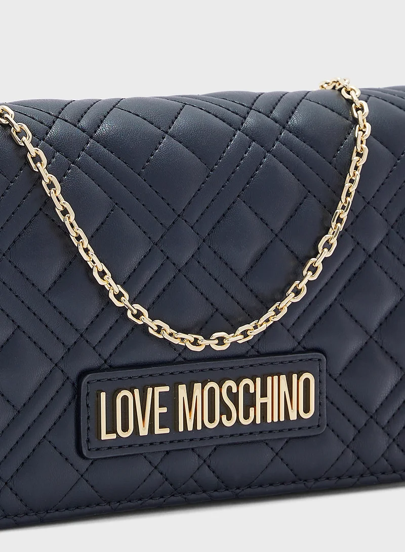 لوف موسكينو BLACK QUILTED PU BLACK QUILTED PU
