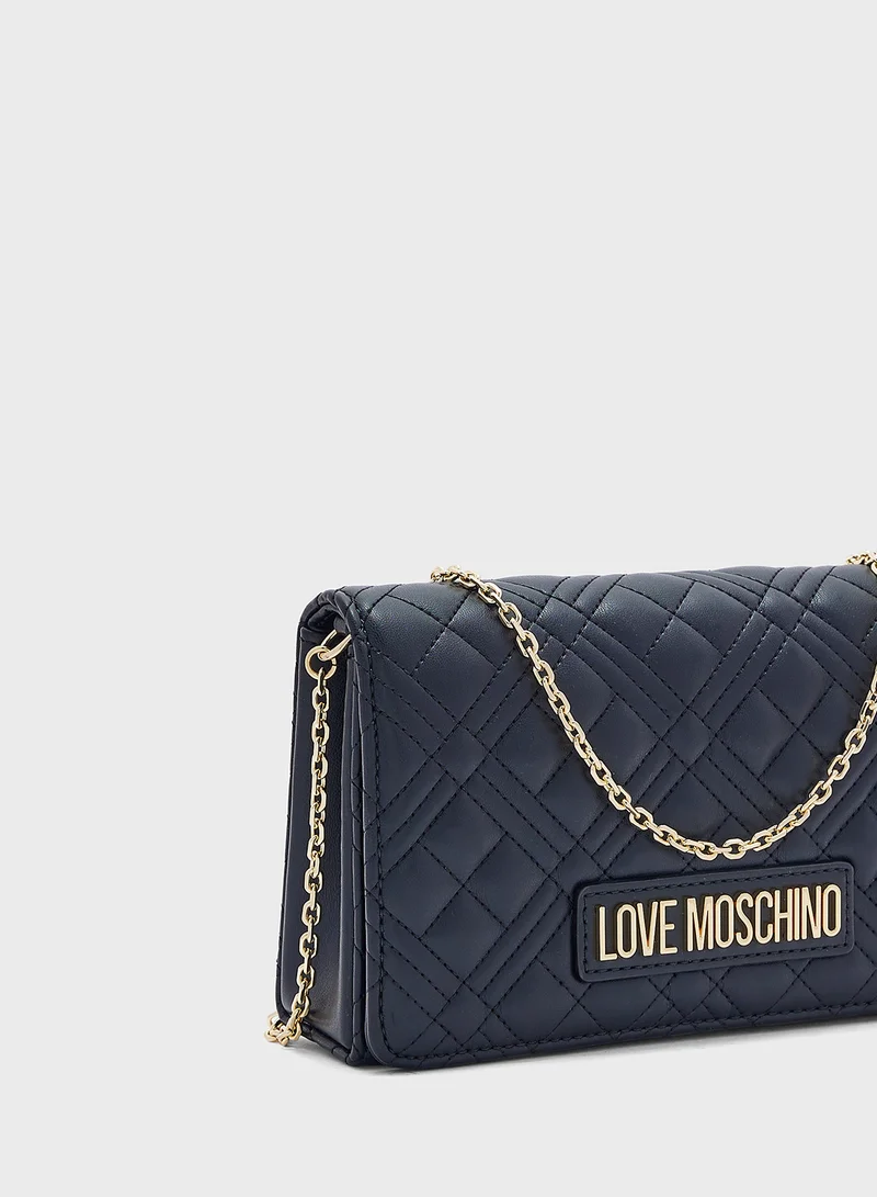 لوف موسكينو BLACK QUILTED PU BLACK QUILTED PU