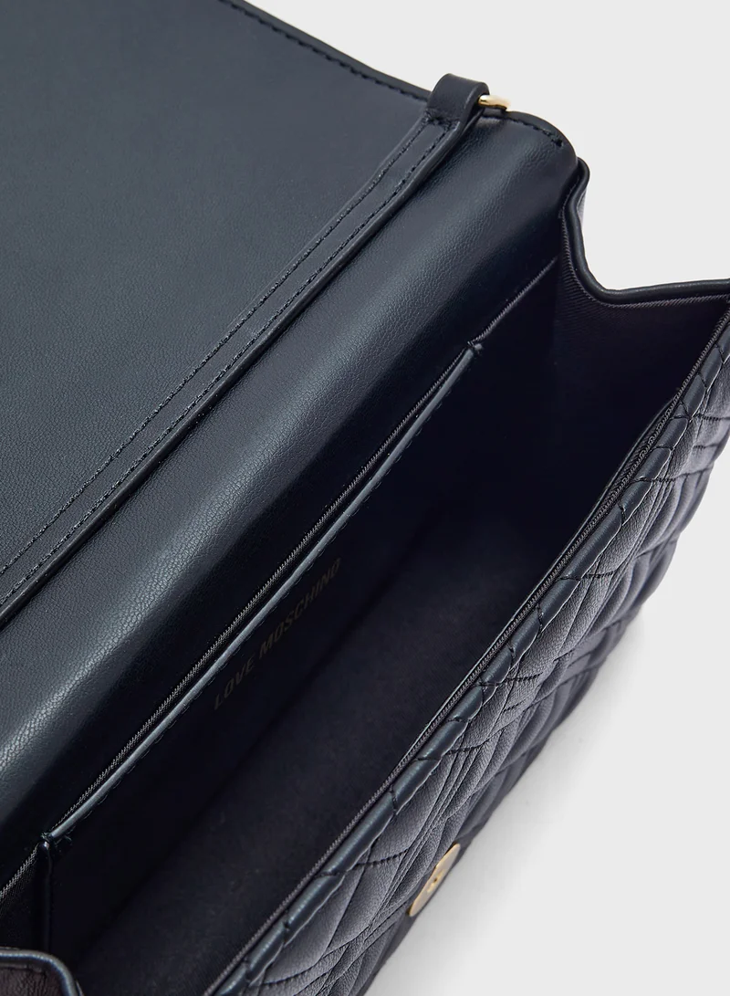 لوف موسكينو BLACK QUILTED PU BLACK QUILTED PU
