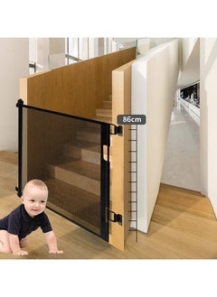 ASIV Retractable Baby Protective Door, Intelligent Adjustment 1.5m , Suitable for Stair Door, High Temperature Resistance, Safety Fence Pet Children Double Protection  - Image 1