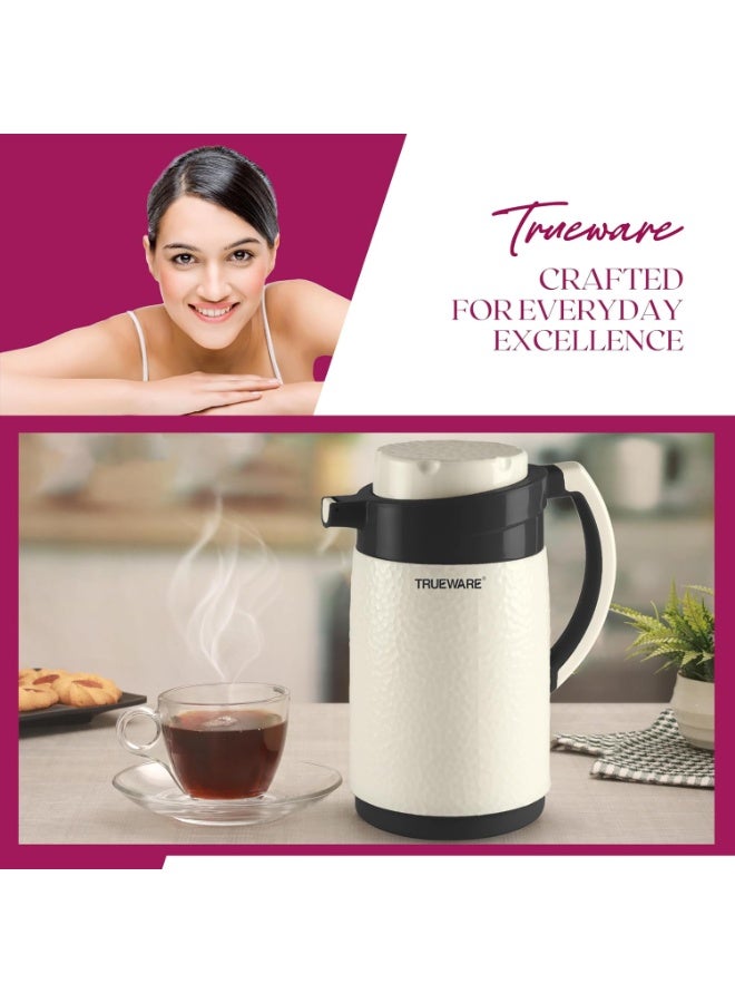 Trueware ترمس صوفيا المعزول من ترووير - 1000 مل | إبريق شاي معزول، غلاية، ترمس، قارورة ماء | ساخن وبارد | غطاء مانع للتسرب | ترموس وير | بلاستيك آمن غذائيًا | خفيف الوزن وخالٍ من مادة BPA | مثالي للمكتب والسفر - Image 3