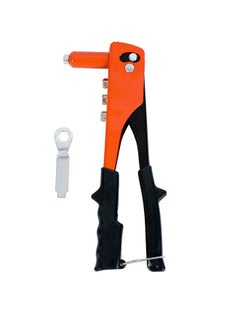 LAWAZIM Rivet Gun -10inch Orange- Heavy-Duty Manual Rivet Tool with Ergonomic Comfort Grip and Precision Riveting for Automotive, Metalworking, DIY Projects, Furniture Assembly, and Home Improvement  - Image 3