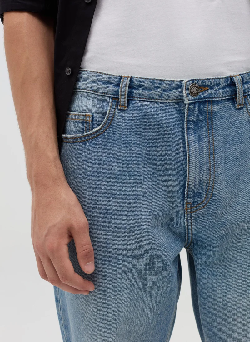 Ovs  Ovs Carrot-Fit Jeans With Five Pockets for Men | Best Price UAE
