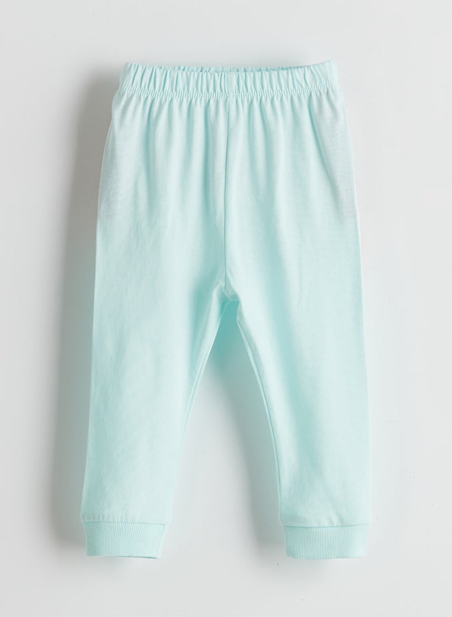 LC WAIKIKI Baby Girls' Crew Neck Printed Top and Leggings 2-Piece Summer  Set  - Image 3
