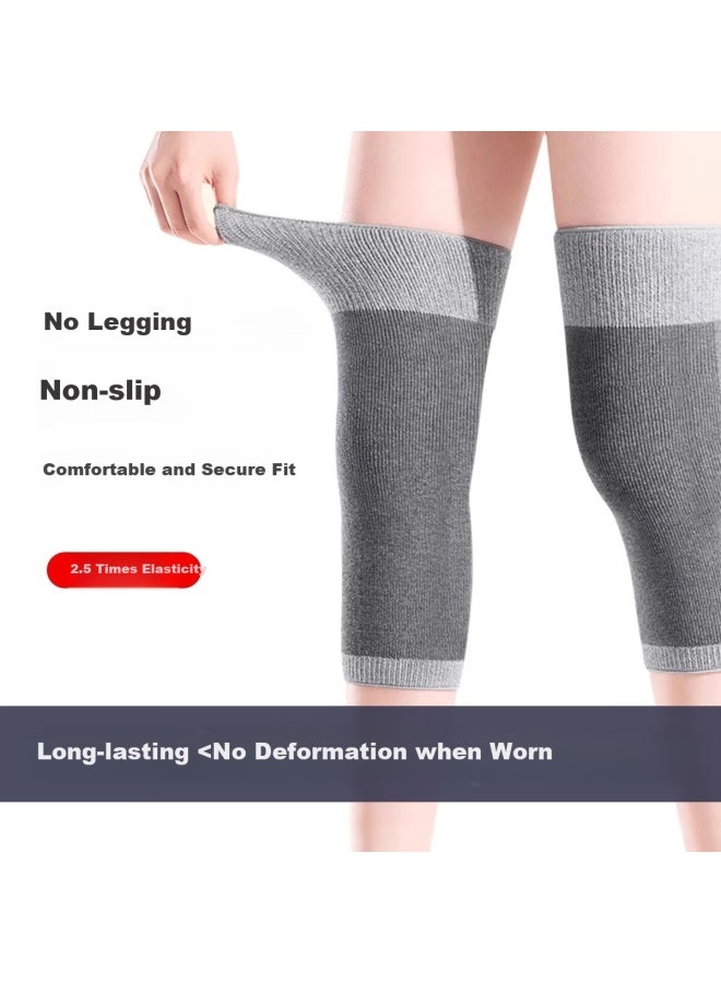 Zeamo Bamboo Charcoal Self-heating Knee Support For Arthritis Meniscus Injury Joint Effusion Cold Legs Winter Warmth XL - Image 2