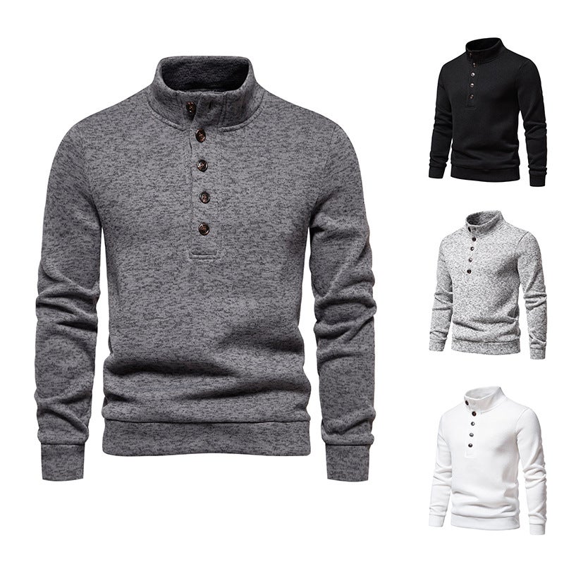 new men''s turtleneck button sweater MY19 - Image 3