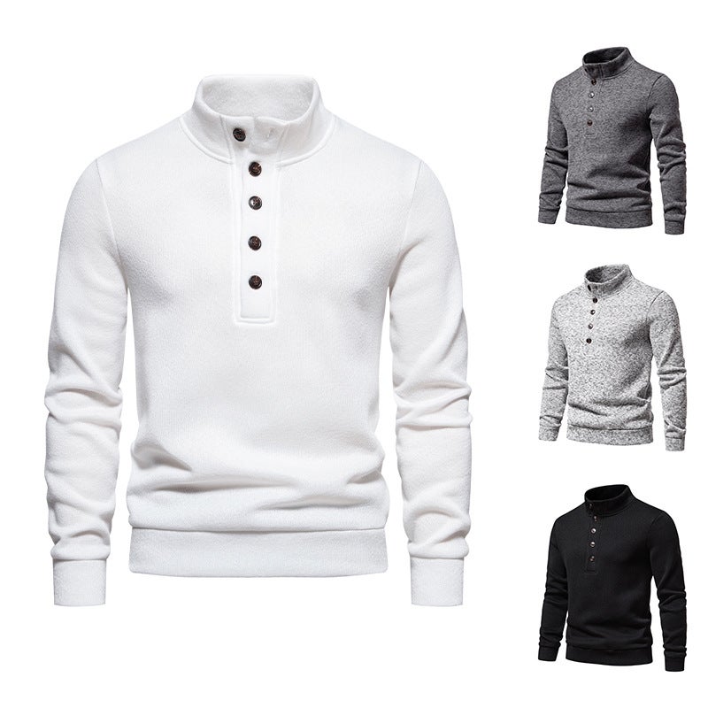 new men''s turtleneck button sweater MY19 - Image 2
