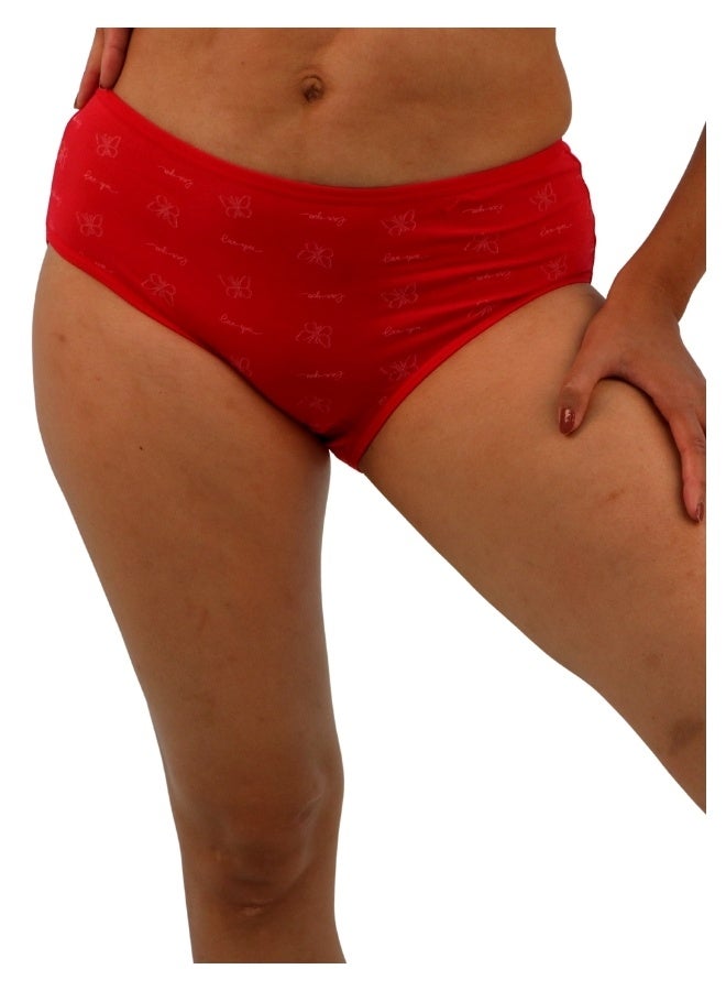 JOANNA JOANNA 33076 Women's Butterfly Design Mid Rise 3-Pack Panties, Multicolor  - Image 2