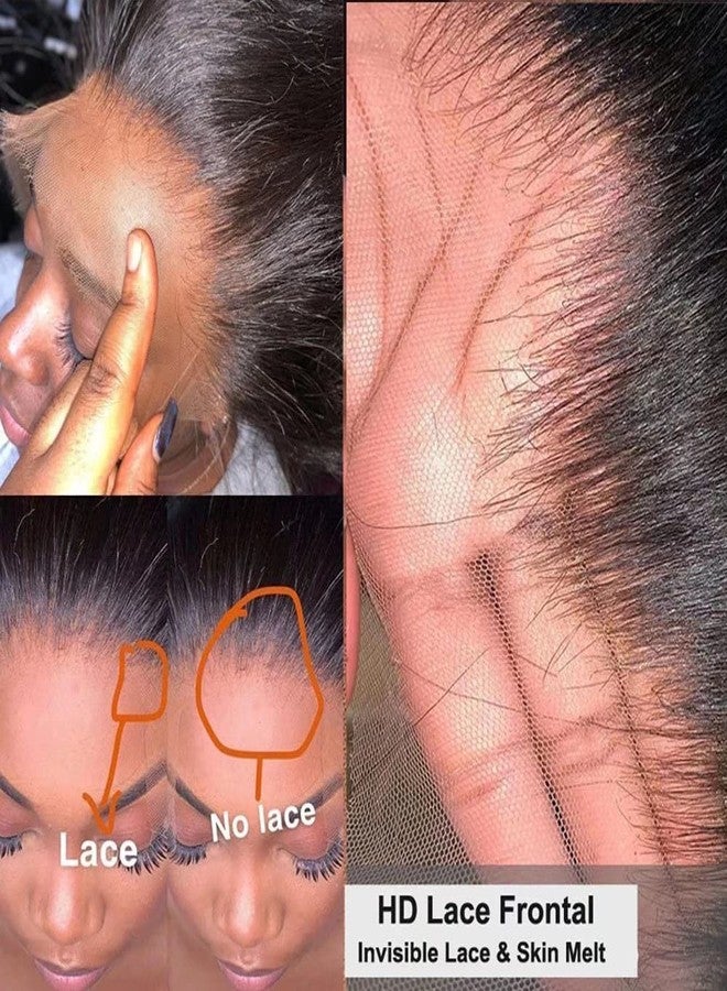 ten chopsticks Colored Ombre Bob Short Loose Wave 13X6 HD Transparent Lace Frontal Wig Human Hair Wigs Pre Plucked Bleached Knots 1B 27 Color Honey Blonde Short Wavy Brazilian Virgin Human Hair Wig 150 Density 8" - Image 2
