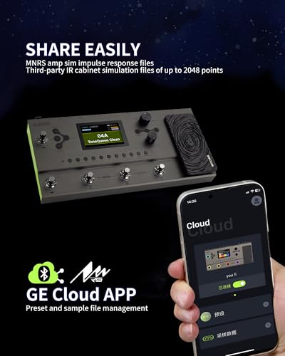 MOOER GE200 Pro New Gen.4.0 Intelligent Multi Effects Pedal Guitar Amp Modelling Processor Groove Station, MIDI Function, GE-Could APP, MNRS Amp Modelling, IR Loader, OTG guitar live streaming - Image 5