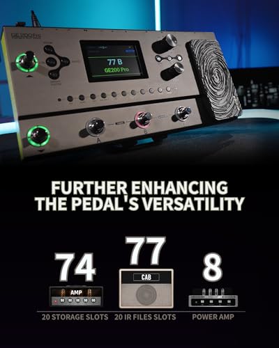 MOOER GE200 Pro New Gen.4.0 Intelligent Multi Effects Pedal Guitar Amp Modelling Processor Groove Station, MIDI Function, GE-Could APP, MNRS Amp Modelling, IR Loader, OTG guitar live streaming - Image 4